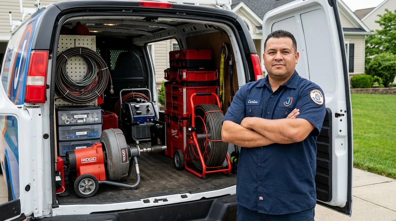 Professional drain cleaning equipment and Johns Plumbing LLC plumber in New Orleans